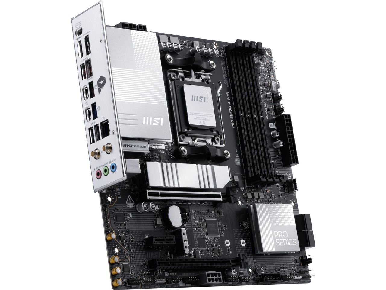 MSI PRO B850M-A WIFI AM5, Wi-F - Am5 Micro Atx Pcie 5.0 Motherboard reseña y precio